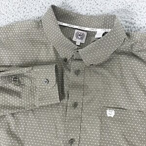 Cinch Shirt Mens 2XL Geometric Long Sleeve Western Cowboy Button Up